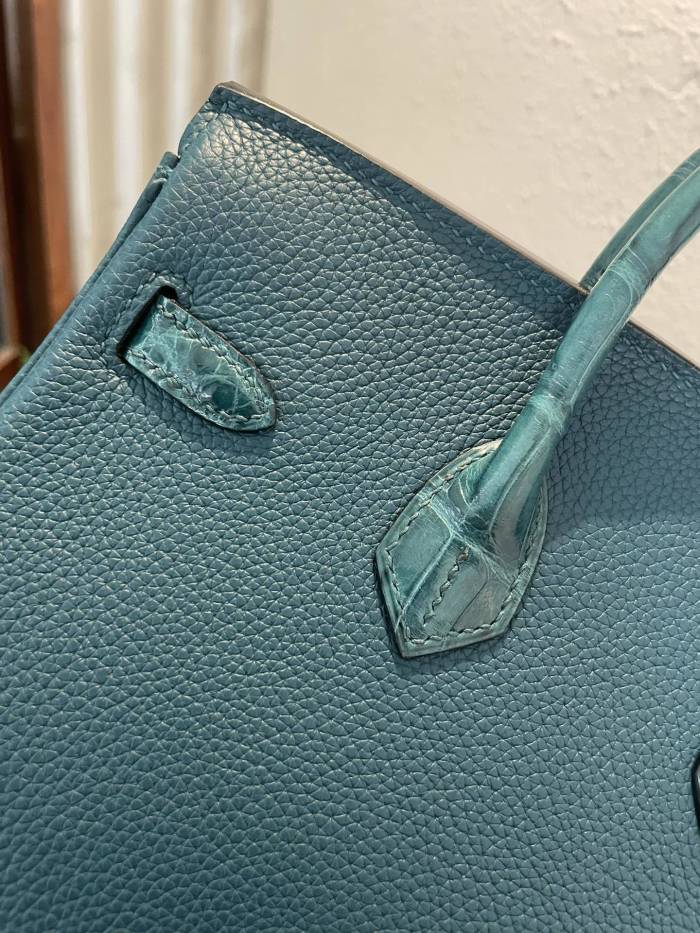 Birkin Touch Togo-Crocodile“30*22*16CM”-0063=