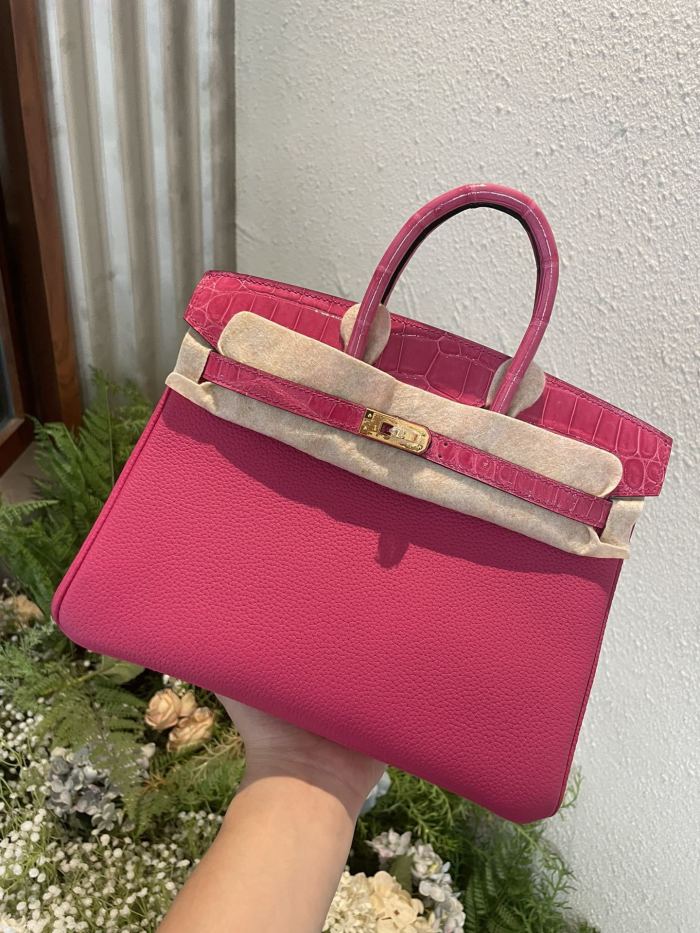 Birkin Touch Togo-Crocodile“25*20*13CM”0043=