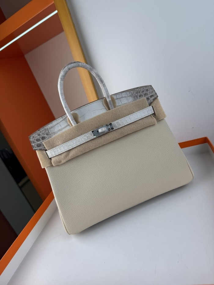 Birkin 25 Touch Togo-Crocodile“25*20*13CM”-0083=