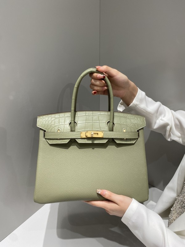 Birkin 30 Touch Togo-Matte Alligator“30*22*16CM”-0063=