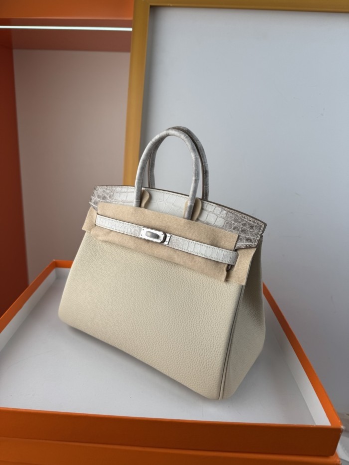 Birkin 25 Touch Togo-Crocodile“25*20*13CM”-0083=