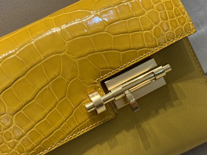 Verrou 17 Mini Bag Crocodile-Mysore“17*13*6CM”-0073=