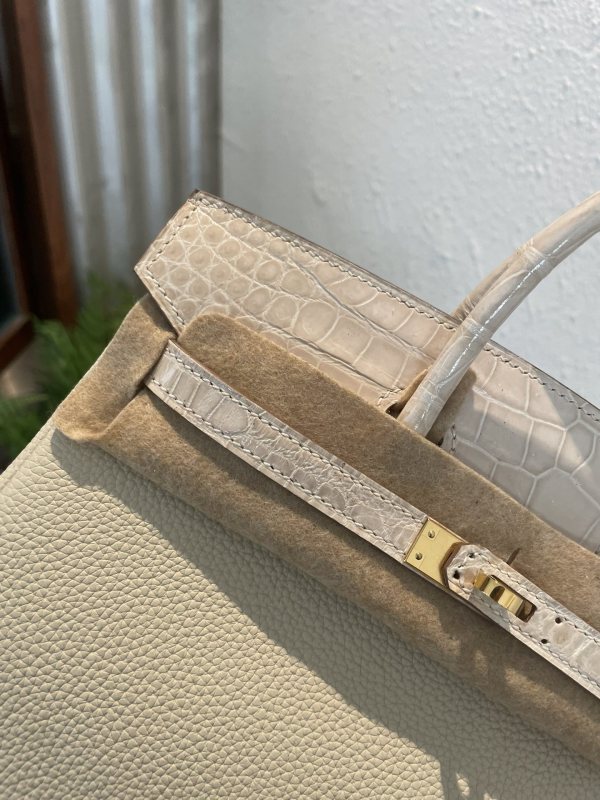 Birkin 25 Touch Togo-Crocodile“25*20*13CM”-0043=