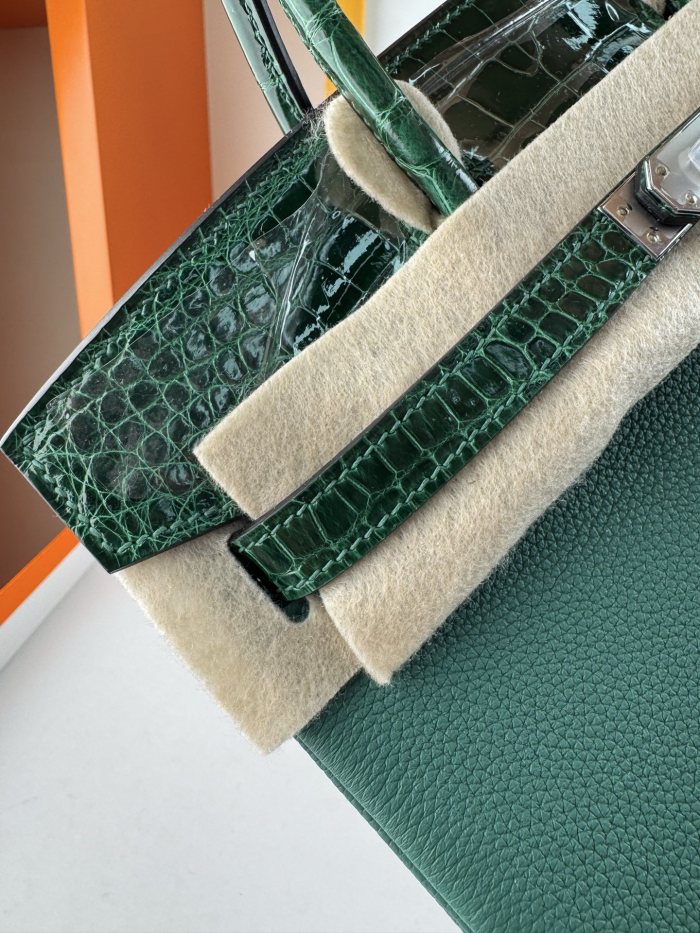 Birkin Touch Togo-Crocodile“25*20*13CM” -0043=
