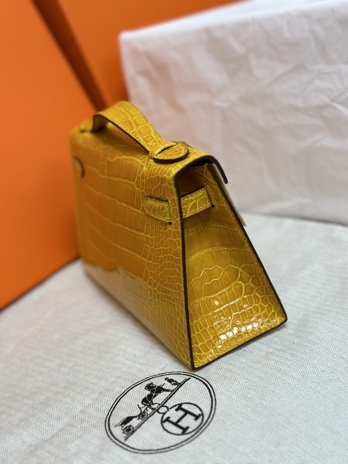 Kelly 22 Pochette Crocodile“22*13*7CM”-0008=