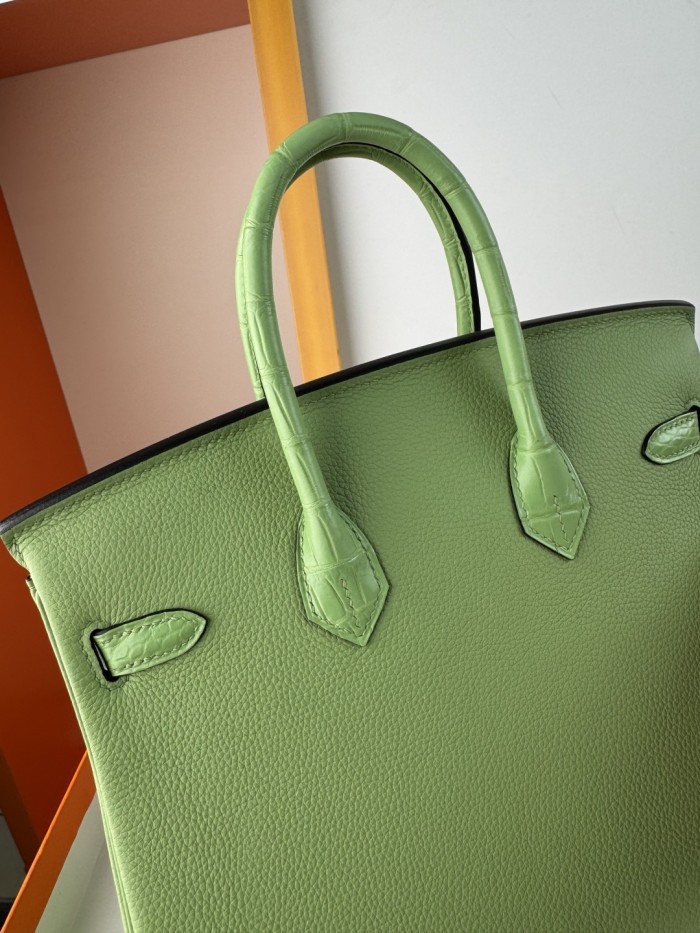 Birkin Touch Togo-Crocodile“25*20*13CM” -0043=