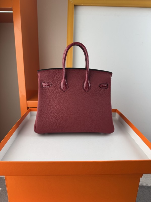 Birkin Touch Togo-Crocodile“25*20*13CM” -0043=