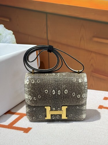 Constance 19 Mini Bag Lizard Skin“19*16*5CM”-0083=