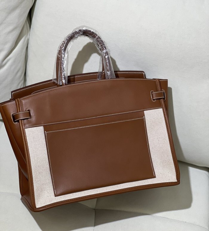 Birkin à l'envers 35 Swift-Canvas“35*25*18CM”-0063=