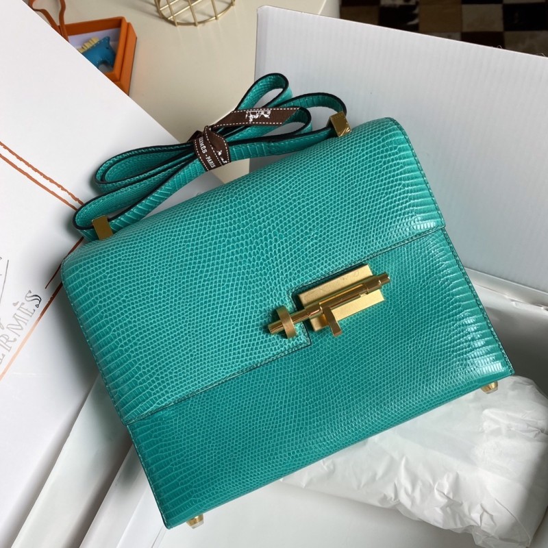 Verrou Mini Bag Lizard“17*12*6CM”-0033=