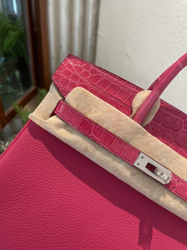 Birkin Touch Togo-Crocodile“30*22*16CM”-0063=