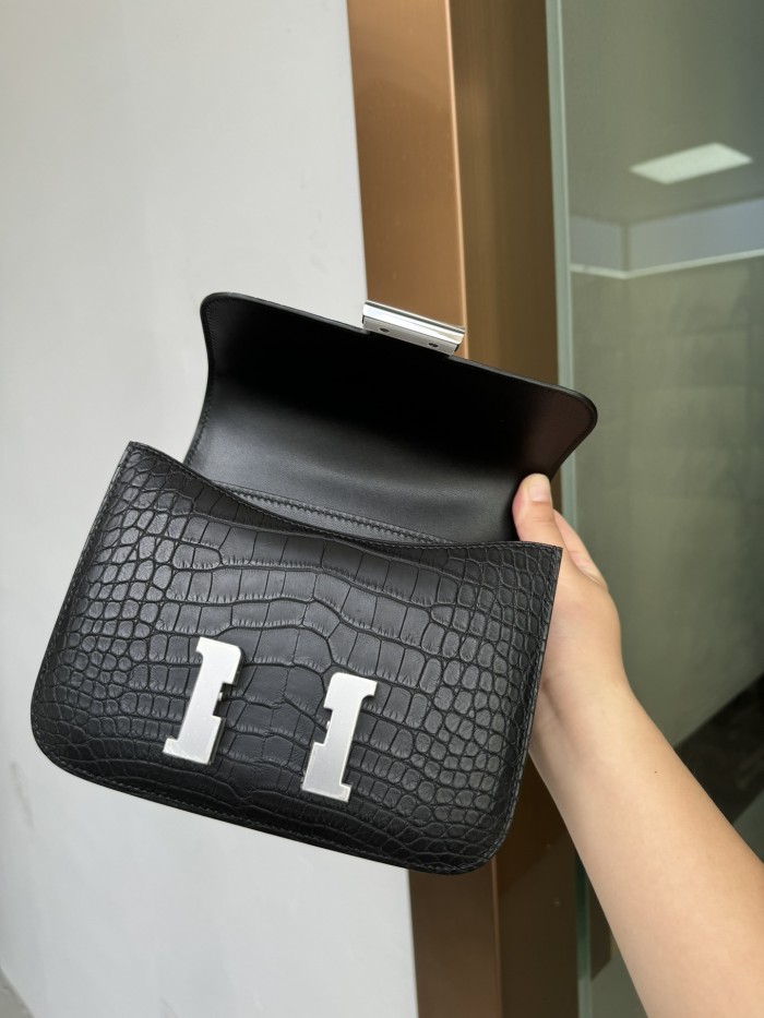 Constance Matte Alligator“19*15*5CM”-0087=