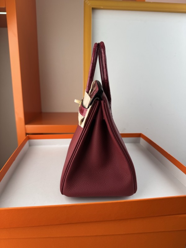 Birkin Touch Togo-Crocodile“25*20*13CM” -0043=