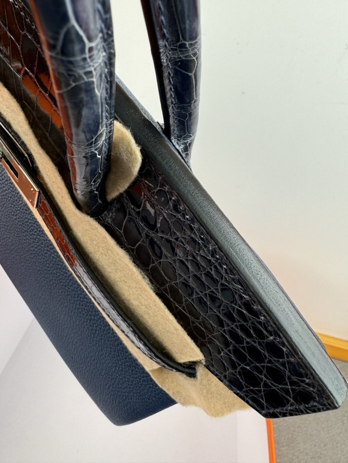 Birkin 30 Touch Togo-Crocodile“30*22*16CM”-0063=