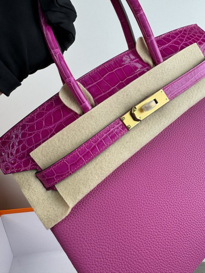 Birkin 30 Touch Togo-Crocodile“30*22*16CM”-0063=