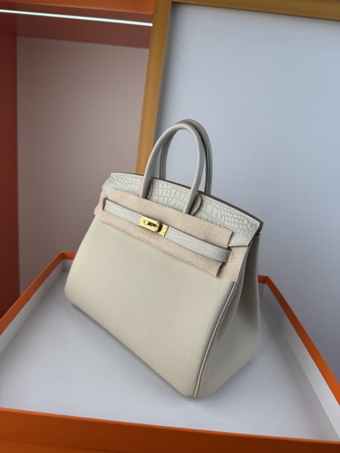 Birkin Touch Togo-Crocodile“25*20*13CM” -0043=