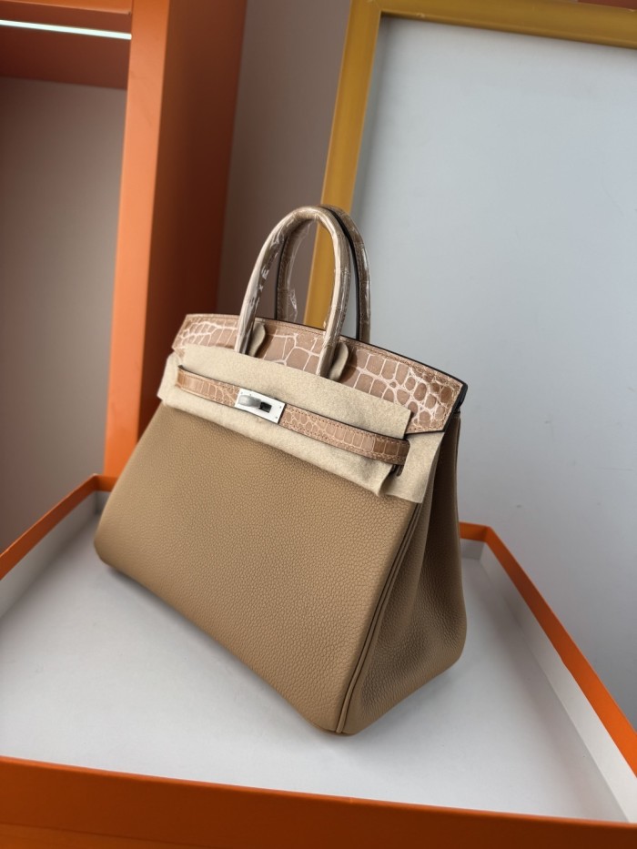 Birkin Touch Togo-Crocodile“25*20*13CM” -0043=