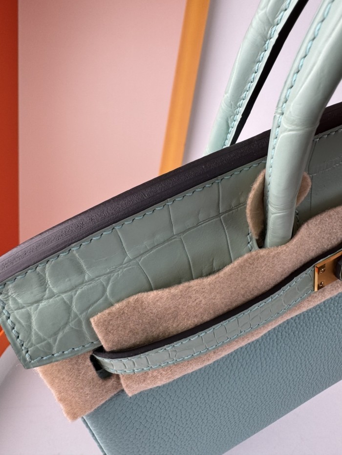 Birkin Touch Togo-Crocodile“25*20*13CM” -0043=