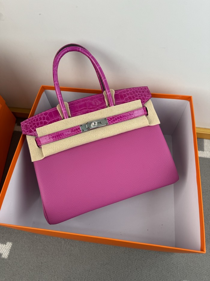 Birkin 30 Touch Togo-Crocodile“30*22*16CM”-0063=