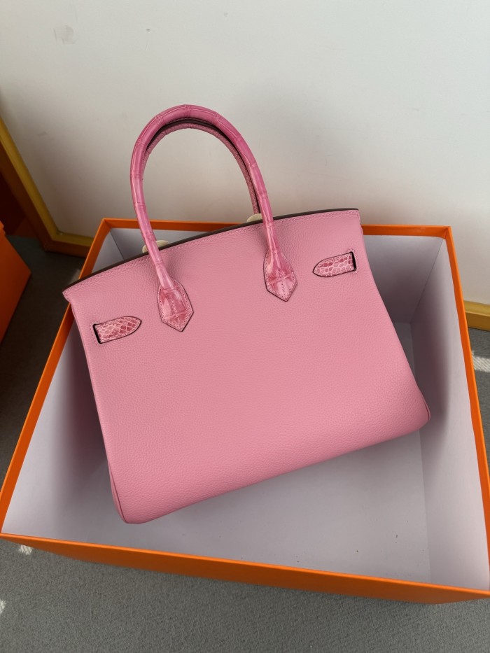 Birkin 30 Touch Togo-Crocodile“30*22*16CM”-0063=