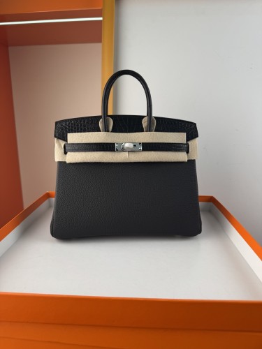 Birkin Touch Togo-Crocodile“25*20*13CM” -0043=