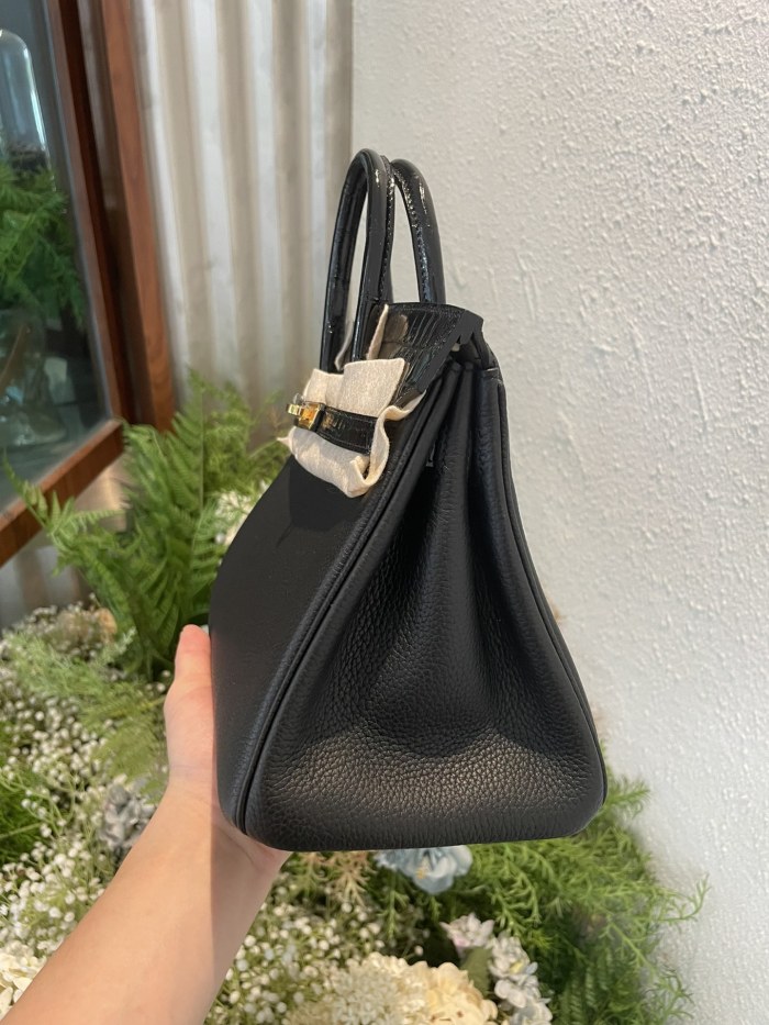 Birkin Touch Togo-Crocodile“30*22*16CM”-0063=