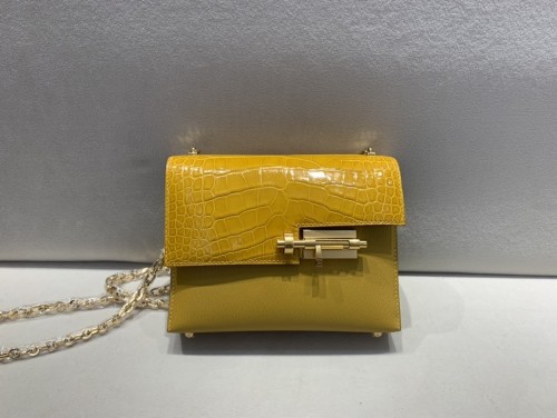 Verrou 17 Mini Bag Crocodile-Mysore“17*13*6CM”-0073=