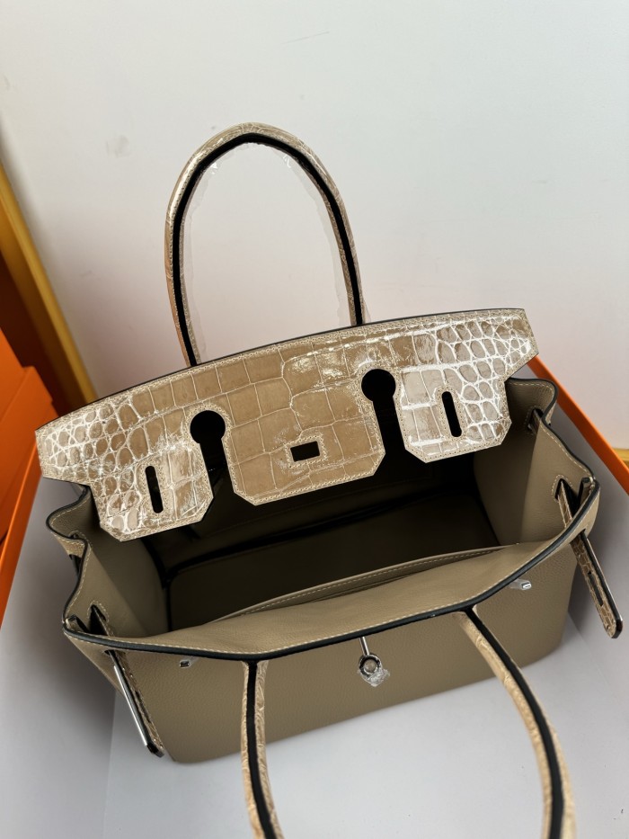 Birkin 30 Touch Togo-Crocodile“30*22*16CM”-0063=