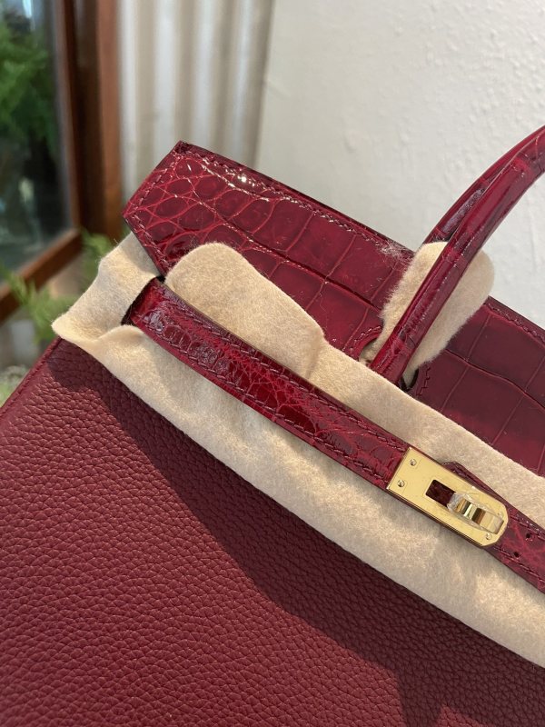 Birkin Touch Togo-Crocodile“25*20*13CM”0043=