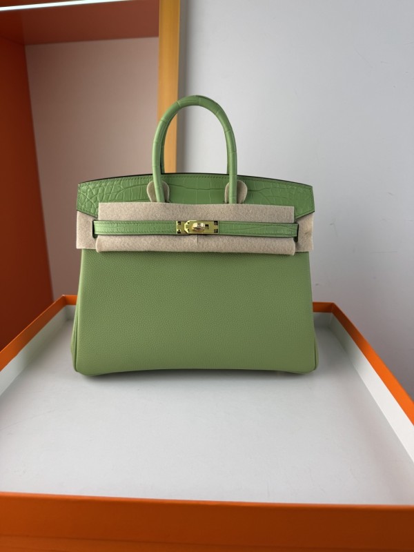 Birkin Touch Togo-Crocodile“25*20*13CM” -0043=
