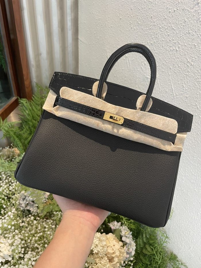 Birkin Touch Togo-Crocodile“30*22*16CM”-0063=