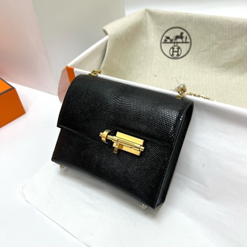 Verrou Mini Bag Lizard“17*12*6CM”-0033=