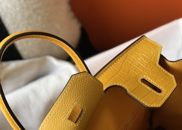Birkin Touch Togo-Crocodile“25*20*13CM”0043=