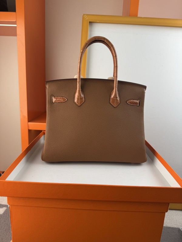 Birkin 30 Touch Togo-Crocodile“30*22*16CM”-0063=