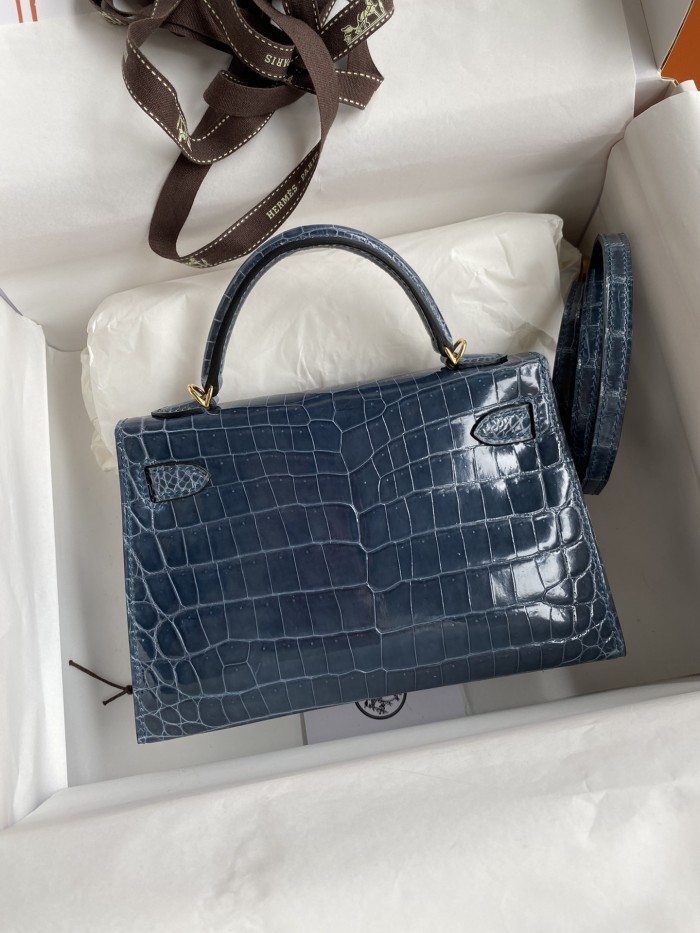 Mini Kelly 19 Nile Crocodile“19*13*7CM”-0096=
