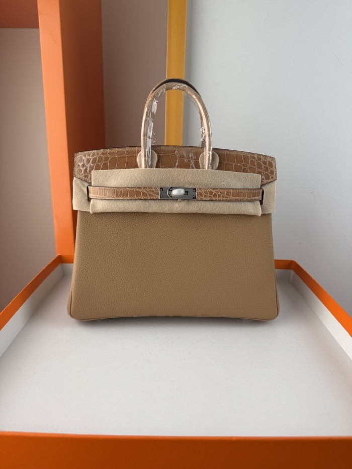 Birkin Touch Togo-Crocodile“25*20*13CM” -0043=