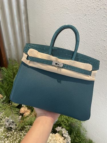 Birkin Touch Togo-Crocodile“25*20*13CM”0043=
