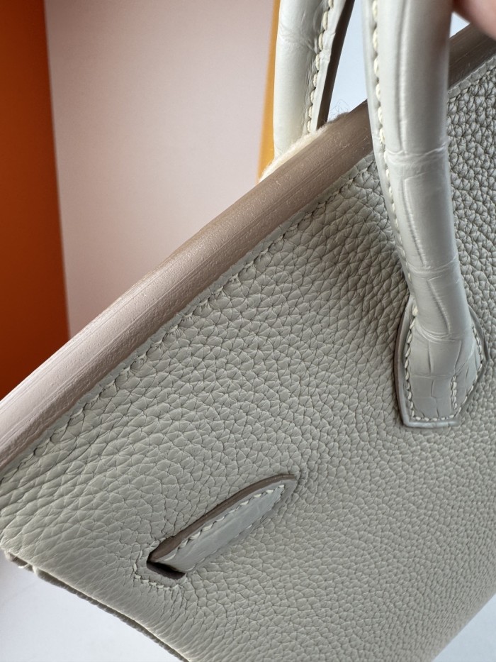 Birkin Touch Togo-Crocodile“25*20*13CM” -0043=