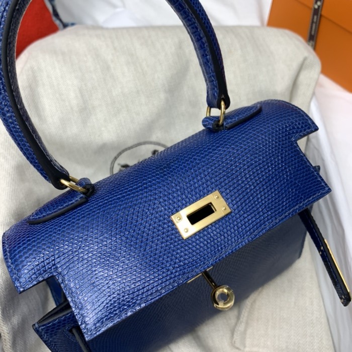 Kelly 20 Lizard Leather“20*16*9CM”-0051=