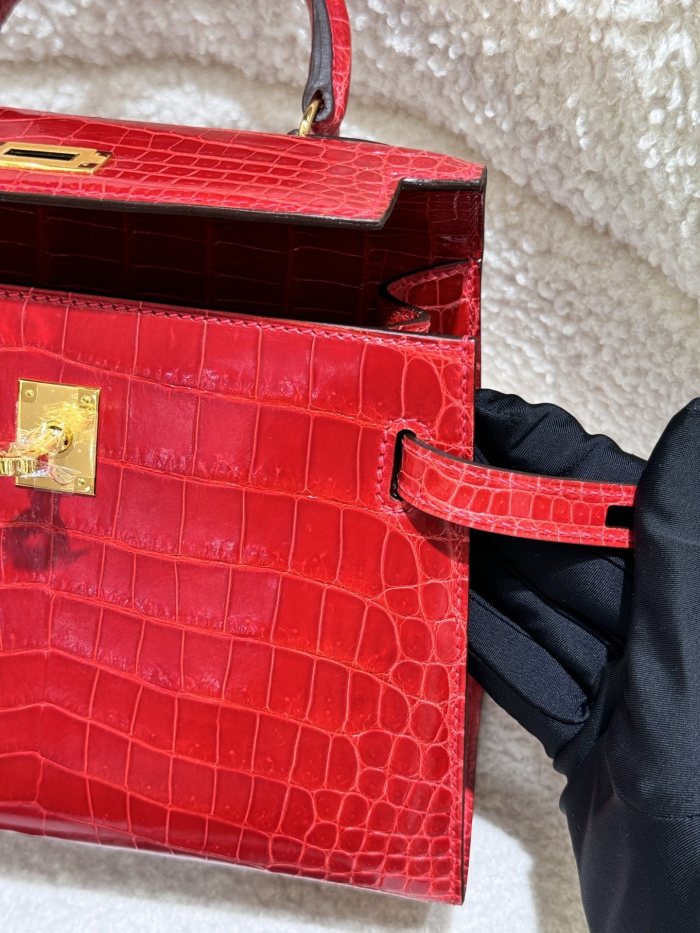 Kelly 20 Niloticus Crocodile“20*16*8CM”-0008=