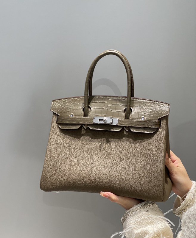 Birkin 30 Touch Togo-Matte Alligator“30*22*16CM”-0063=
