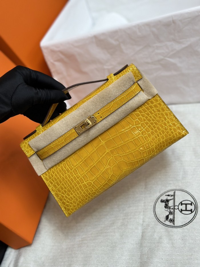 Kelly 22 Pochette Crocodile“22*13*7CM”-0008=
