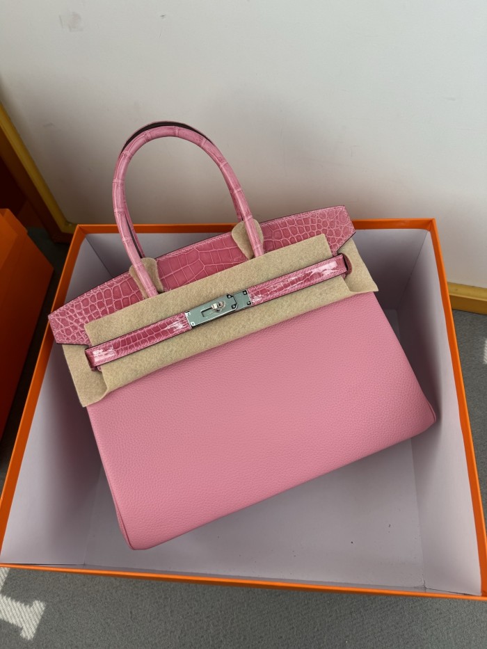 Birkin 30 Touch Togo-Crocodile“30*22*16CM”-0063=