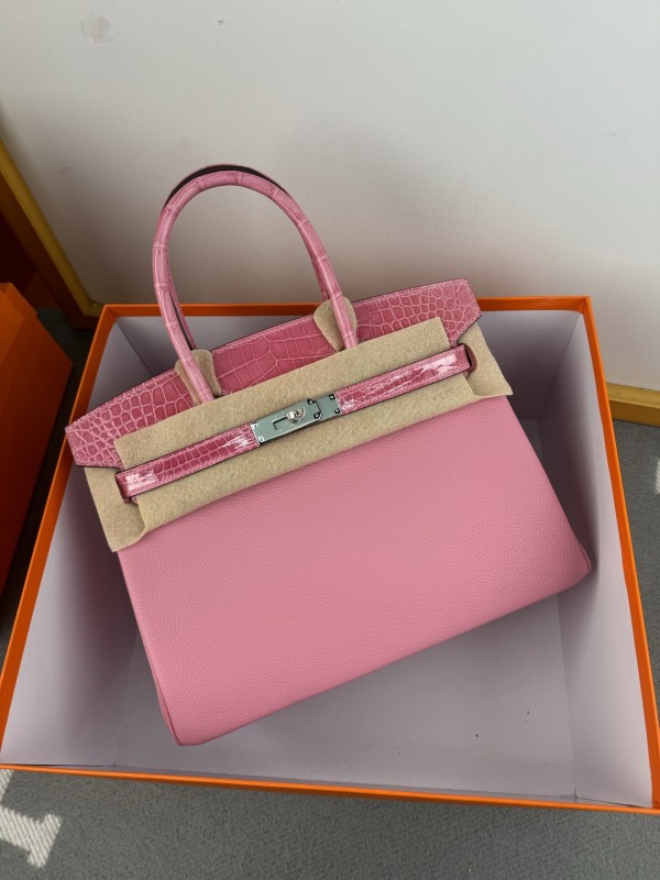 Birkin 30 Touch Togo-Crocodile“30*22*16CM”-0063=