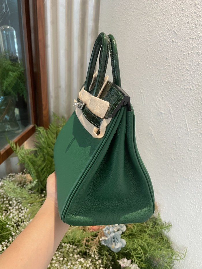 Birkin Touch Togo-Crocodile“30*22*16CM”-0063=