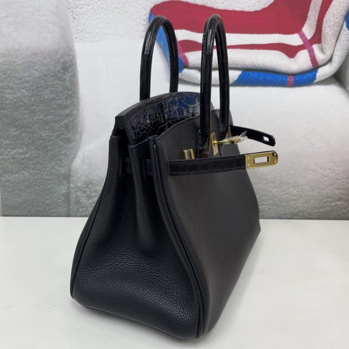 Birkin 25 Touch Togo-Shiny Crocodile“25*20*13CM”-0043=