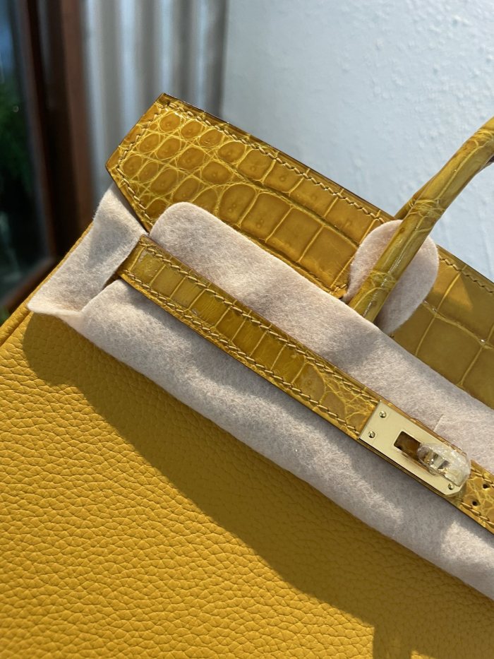 Birkin Touch Togo-Crocodile“25*20*13CM”0043=
