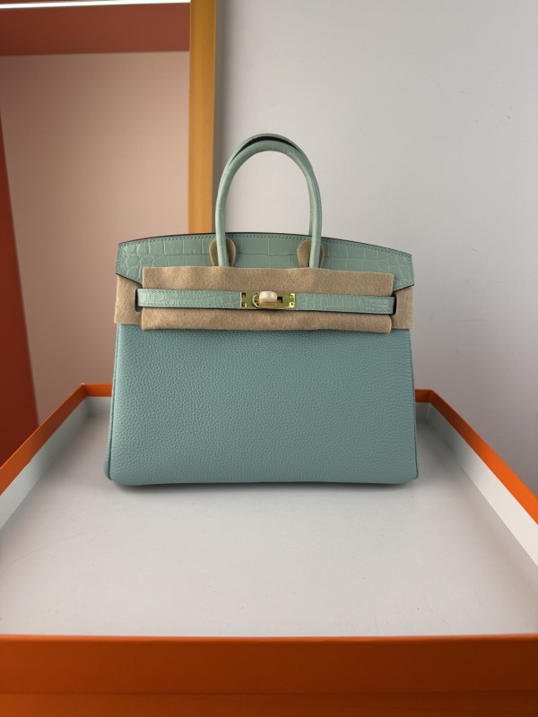 Birkin Touch Togo-Crocodile“25*20*13CM” -0043=