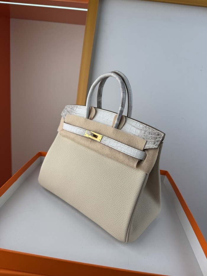 Birkin 25 Touch Togo-Crocodile“25*20*13CM”-0083=