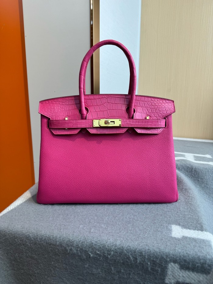 Birkin 30 Touch Togo-Crocodile“30*22*16CM”-0063=